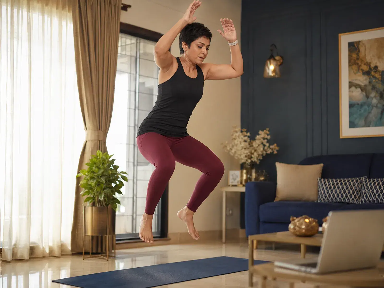Live HIIT class at home