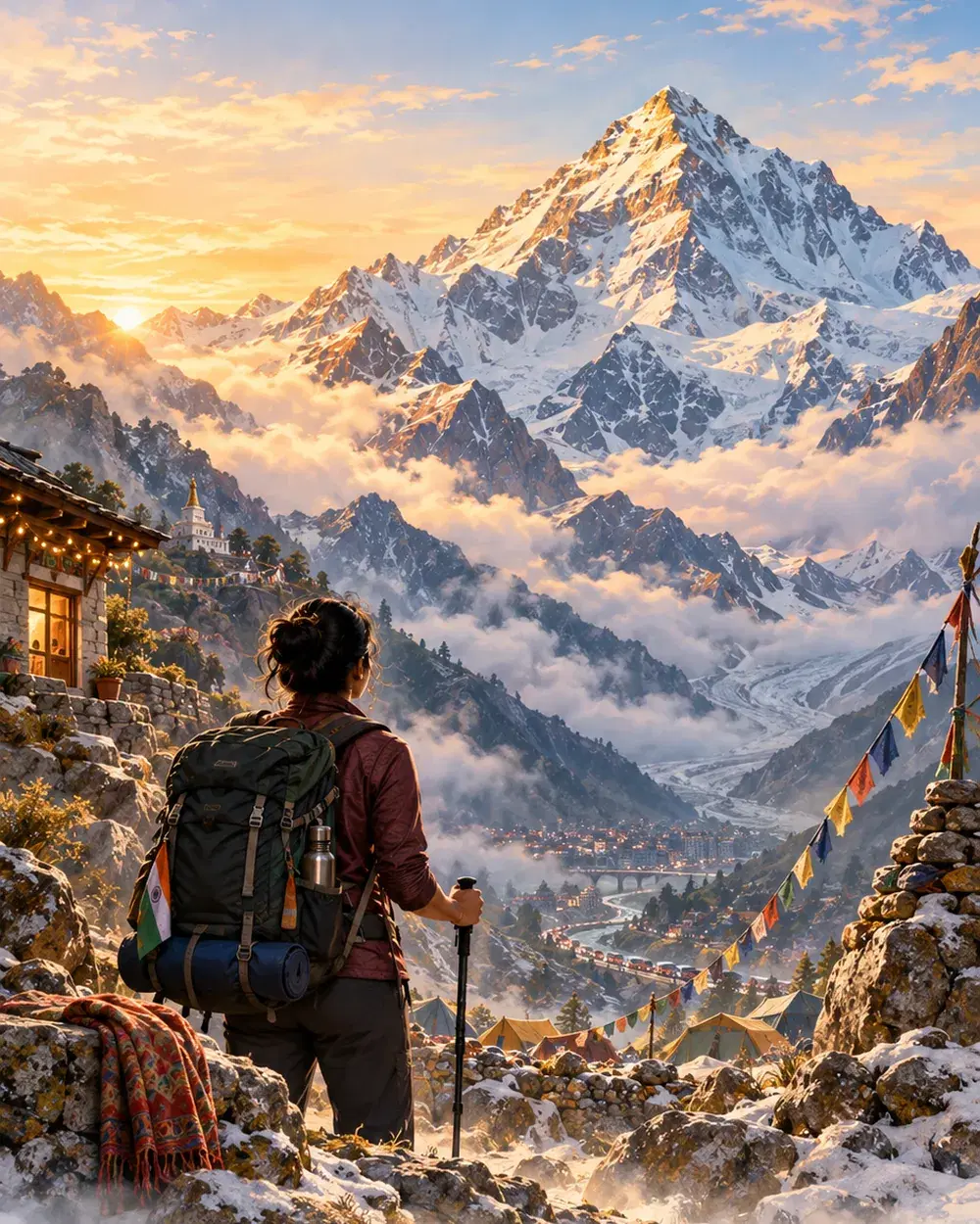 Everest rising over an ordinary month of work, family and festivals